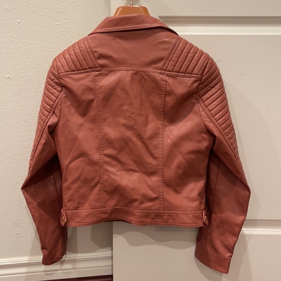 Peach color Moto Jacket, Women size M . New without tags - Picture 2 of 3
